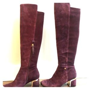 DKNY Knee High Block Heel Boots